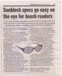 Daily Express Health UV Reader Feature 