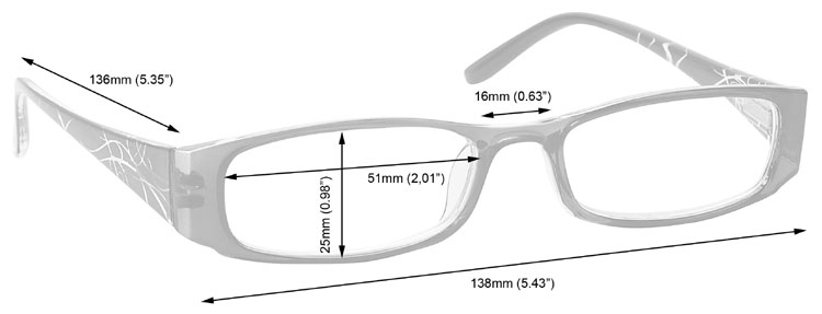 Reading Glasses Dimensions 74