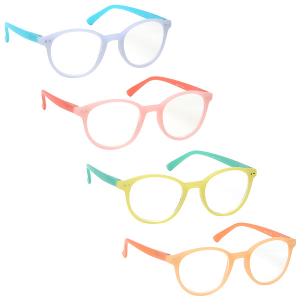 Womens Ladies Lightweight Pastel Reading Glasses Spring Hinges UV Reader R25