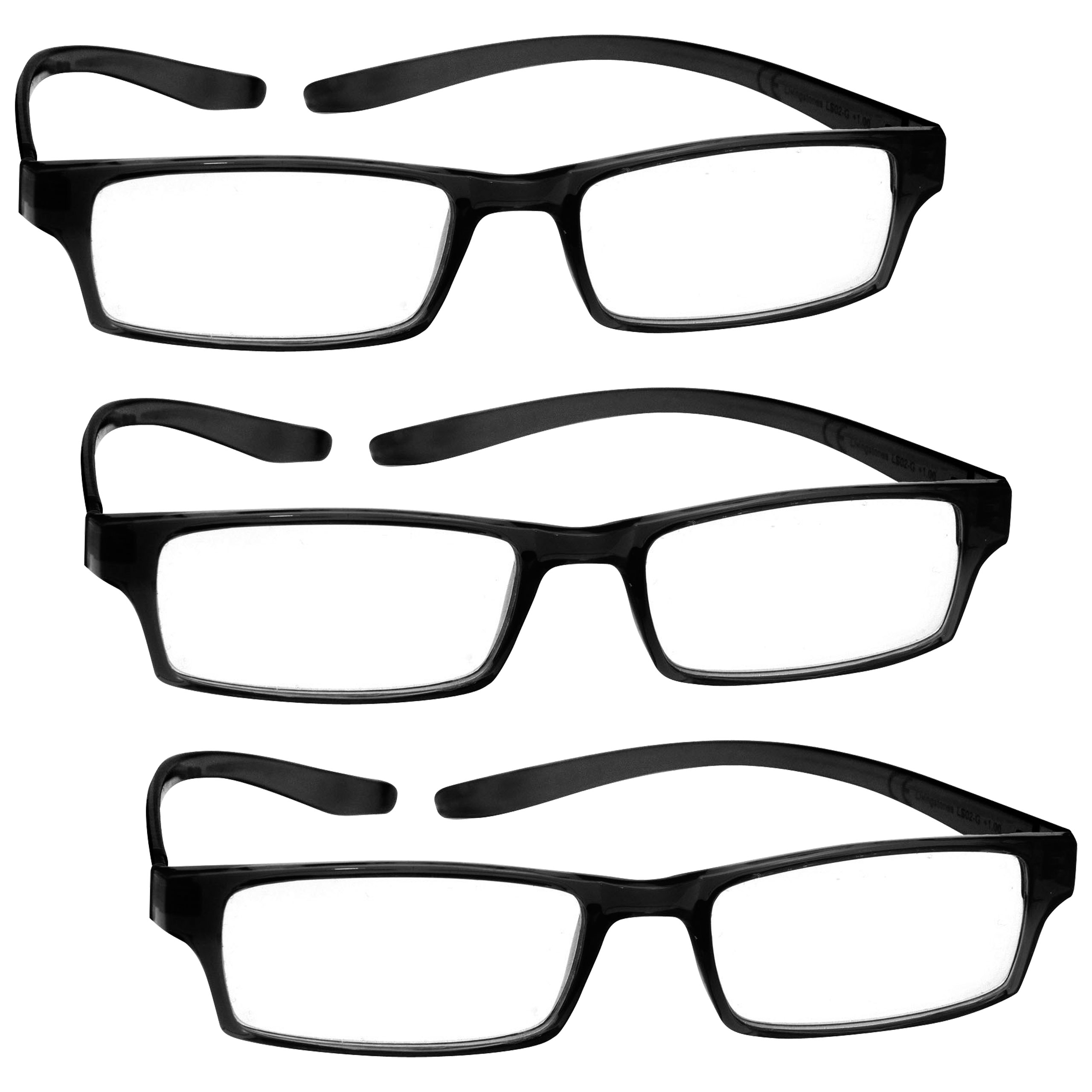 3 Packs Neck Specs Long Arm Reading Glasses Mens Womens UV Reader RRR20 ...
