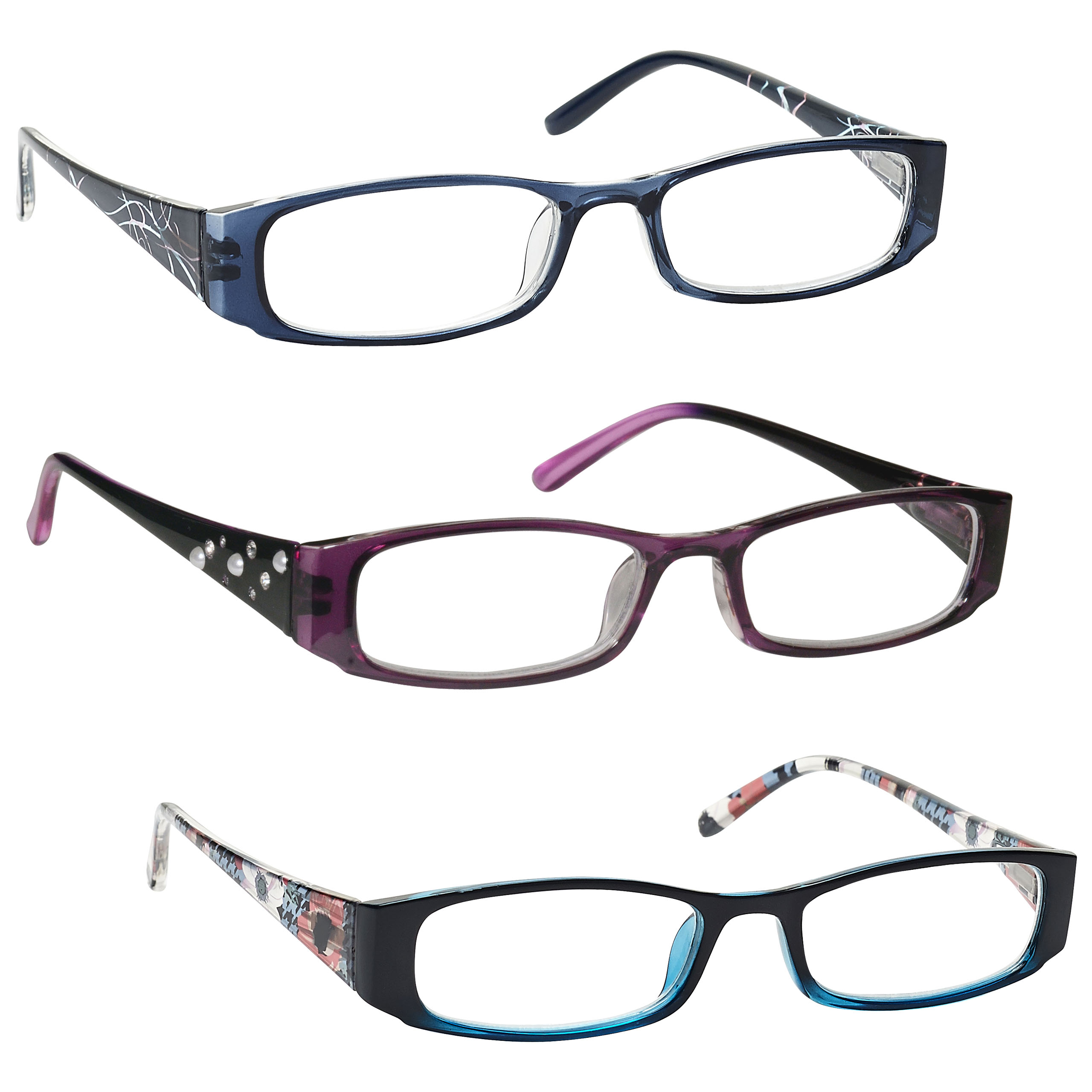 UV Reader Lightweight Reading Glasses Designer Style Womens Ladies Inc 