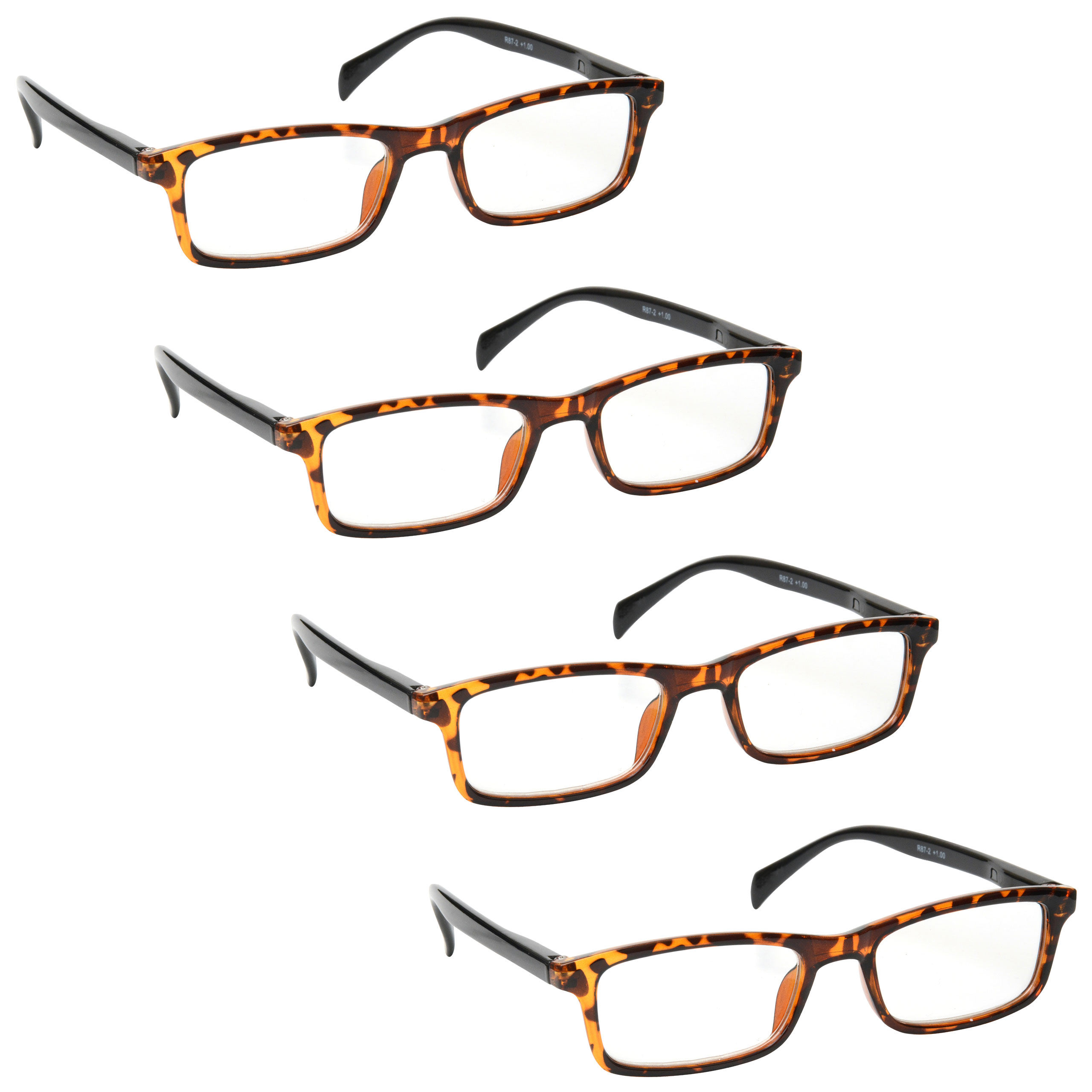 Mens Womens Reading Glasses Spring Hinges UV Reader R87 - Picture 6 of 7