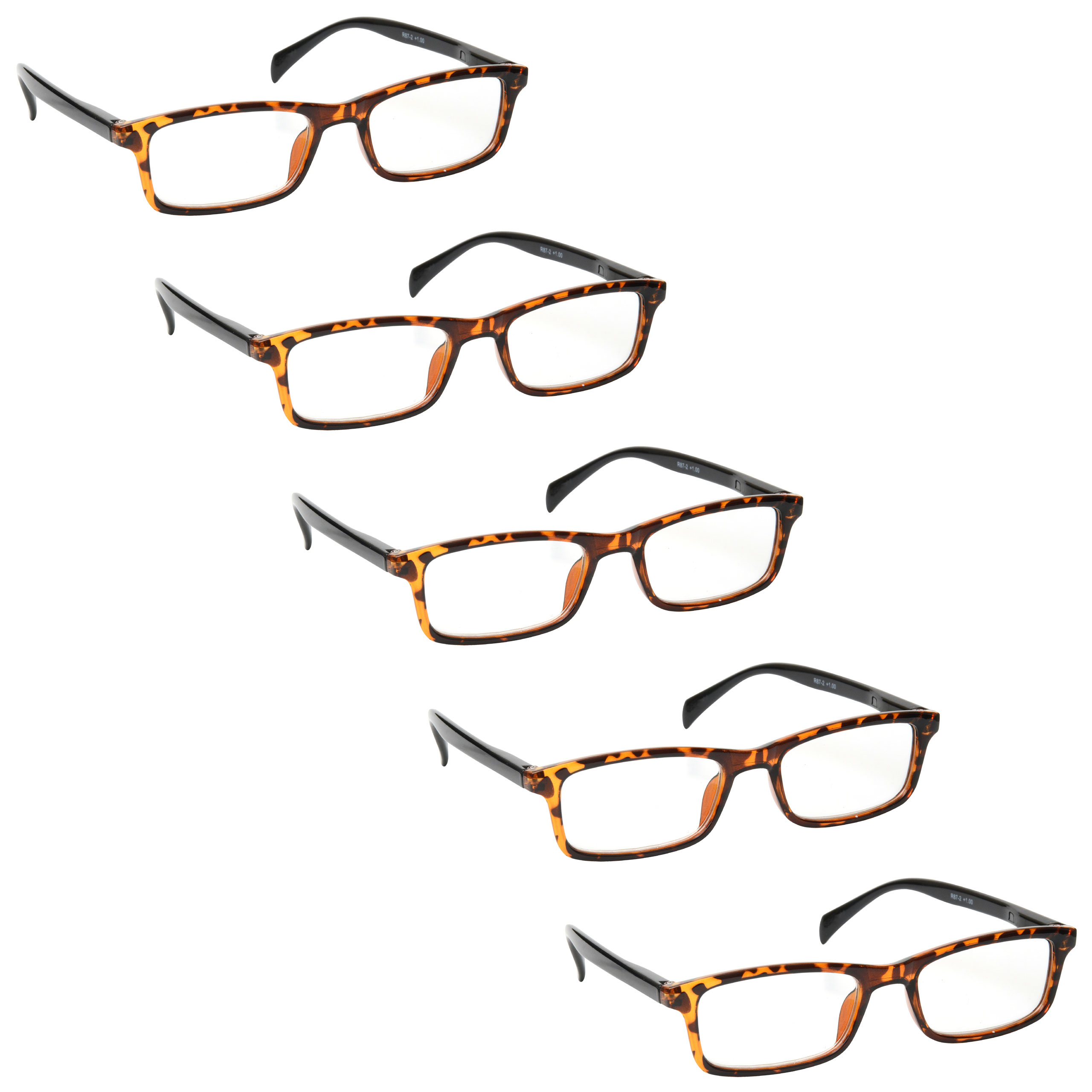 Mens Womens Reading Glasses Spring Hinges UV Reader R87 - Picture 7 of 7