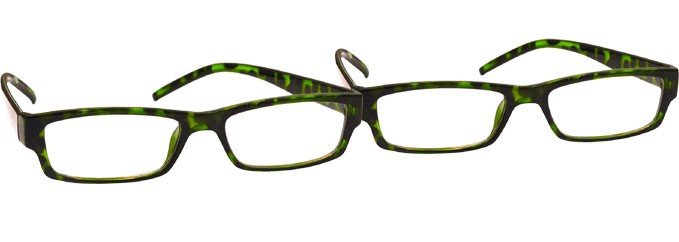 Green Tortoiseshell Reading Glasses 2 Pack Uvr2pk009